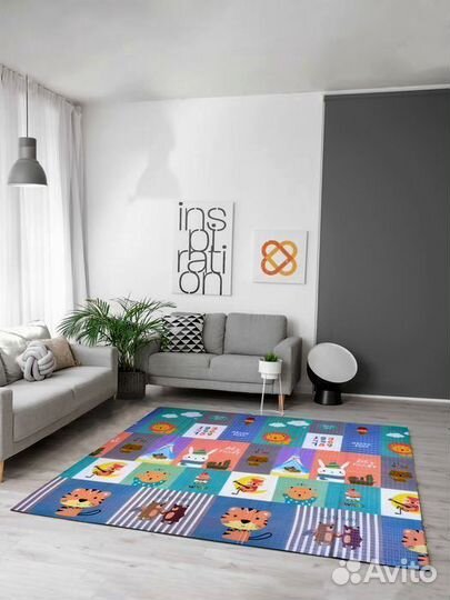 Детский коврик для ползания новый (заводской брак)