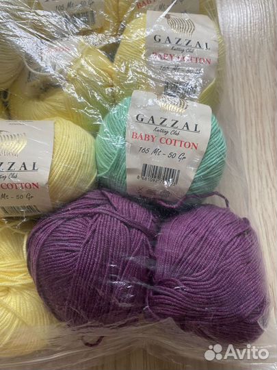 Пряжа gazzal baby cotton