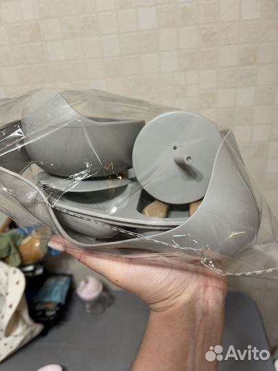 Набор силиконовый для прикорма и кормления новый