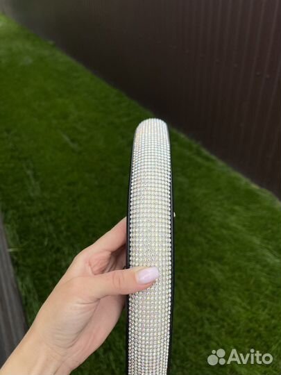 Оплетка на руль со стразами