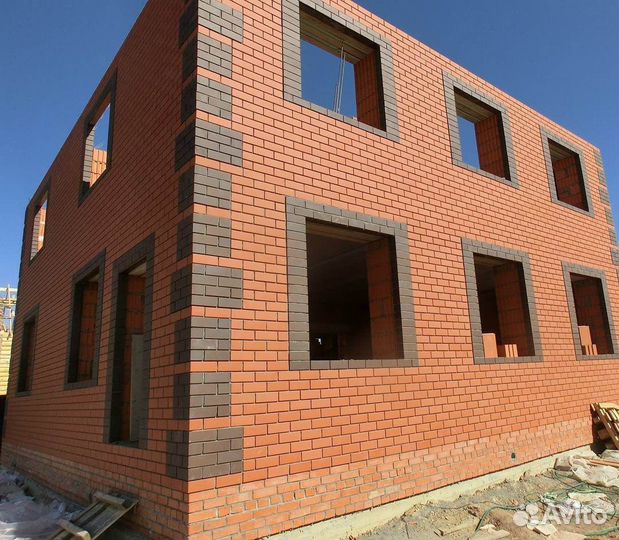 Кирпич облицовочный, красный, шоколад