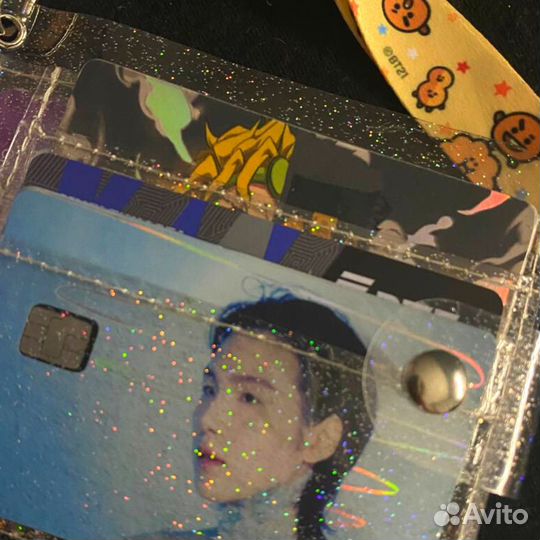 Stray Kids,Bts,Ateez прозрачный кошелек для карт