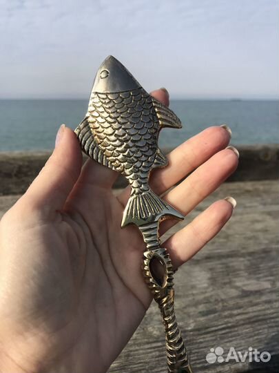 Ложка, рожок для обуви в морском стиле