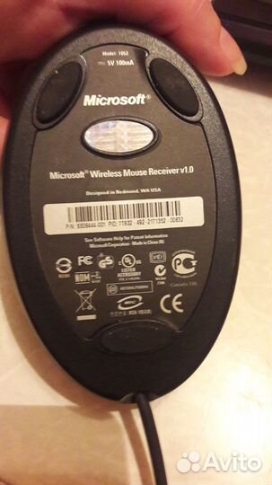 Microsoft wireless mouse receiver v1.0 Model 1053