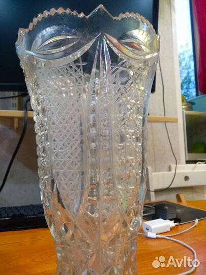 Ваза хрустальная большая СССР