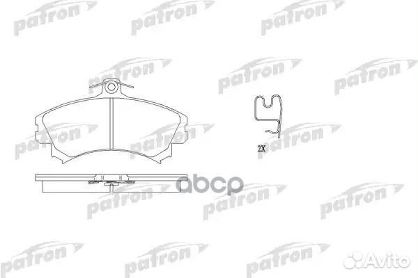 Patron Колодки тормозные дисковые передн volvo: