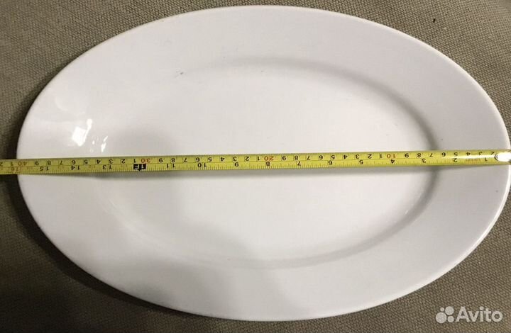 Блюдо овальное фарфор