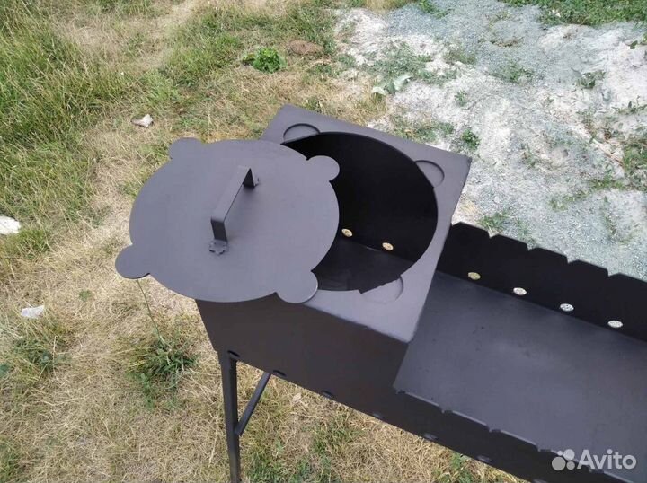 Мангал с растопкой