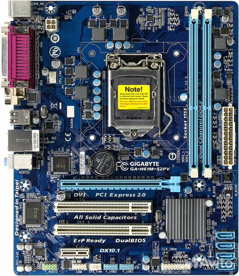Мат. плата gigabyte GA-H61M-S2PV, LGA1155,microatx