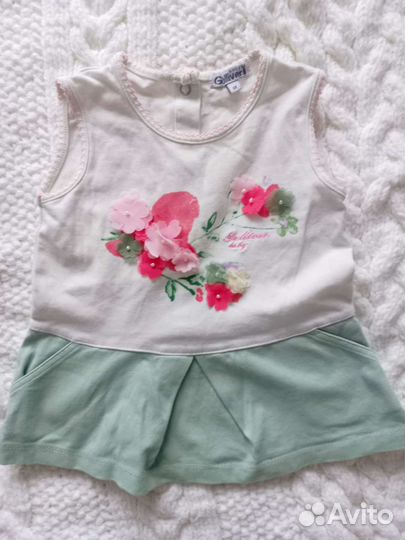 Летний пакет вещей для девочки 62-68 размер