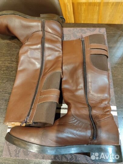Сапоги Zara кожа