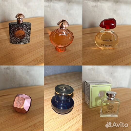 Миниатюры флаконов парфюма