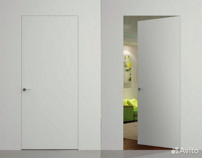 Скрытые двери под отделку