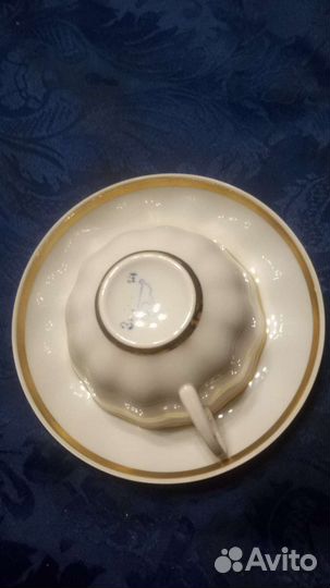 Чашка с блюдцем Дулево