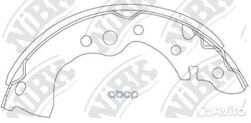 Колодки тормозные барабанные задн.nissan Almera