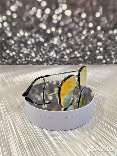 Очки зеркальные мужские в стиле balenciaga