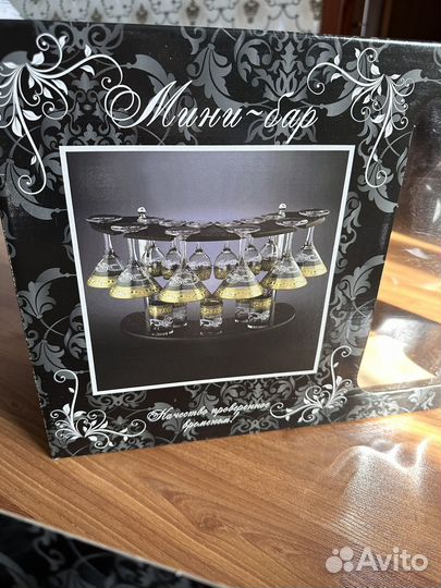 Набор барный Гусь хрусталь 19 предметов