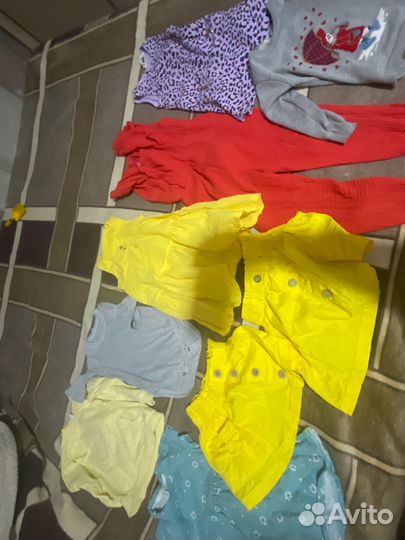 Вещи пакетом на девочку от 74 размера