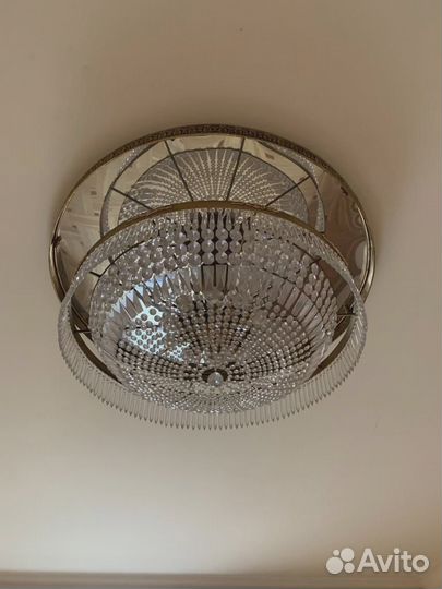 Люстра потолочная бу хрустальная