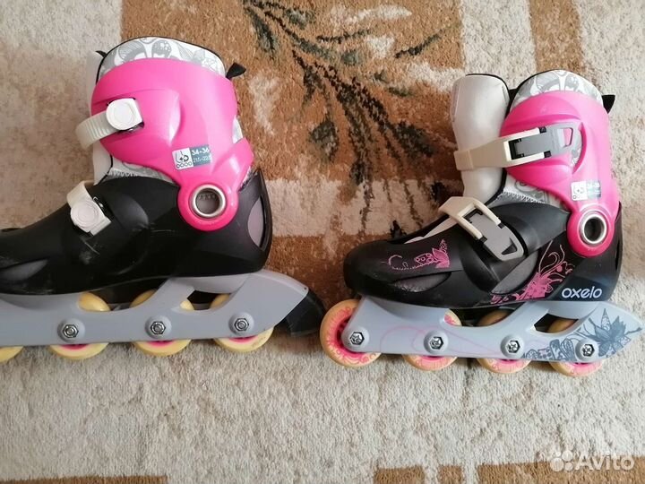 Роликовые коньки (раздвижные) 34-36размер