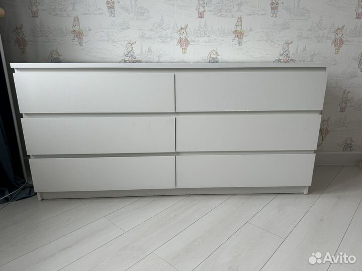 Комод IKEA мальм 6 ящиков