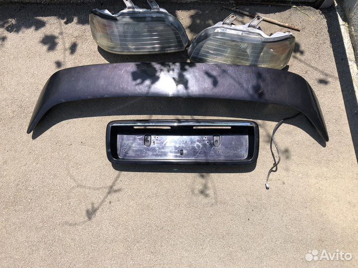 Honda civic Fastback - Фары оригинал, спойлер