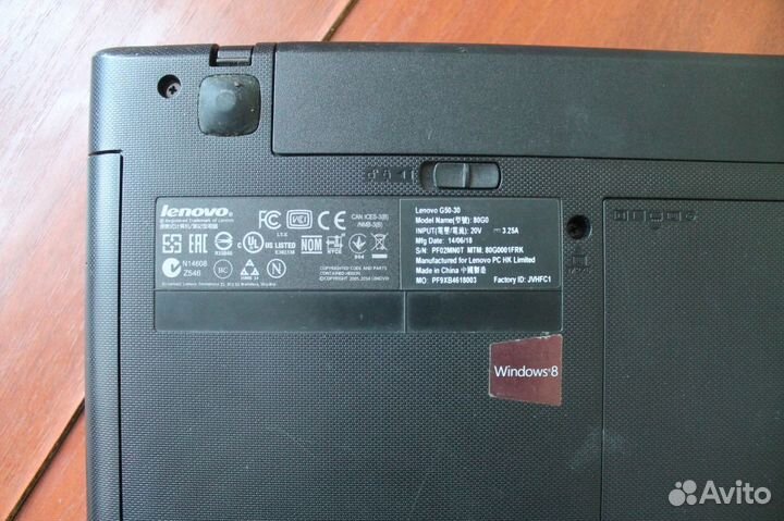 Ноутбук lenovo g50 30