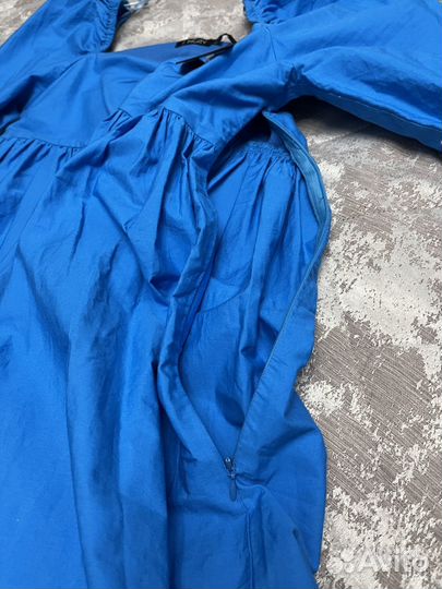 Платье хлопок incity синее голубое новое