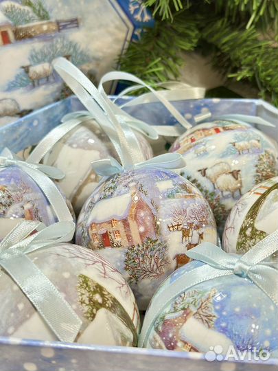 Елочные игрушки/Новогодний набор елочных шаров
