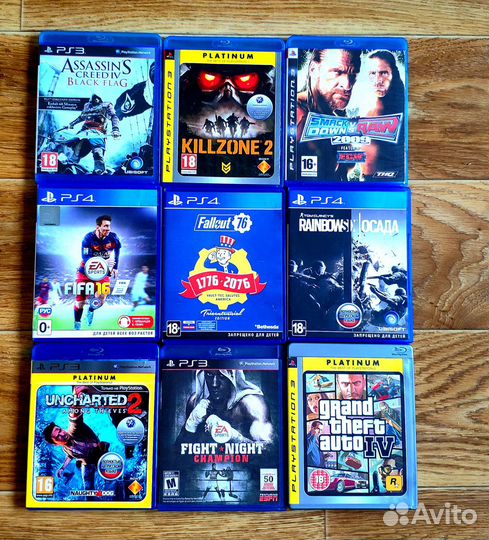 Диски sony PS3/PS4 лицензия