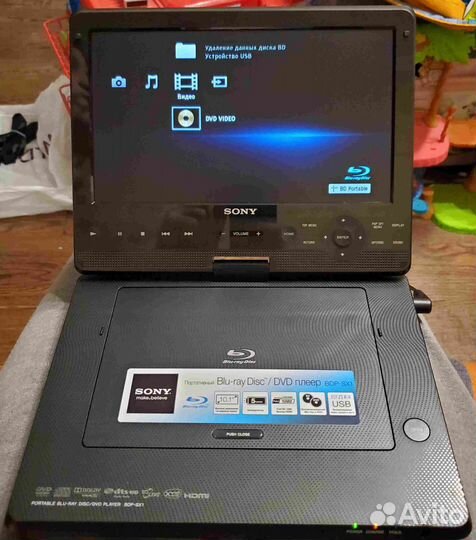 Портативный BLU-RAY/DVD плеер Sony BDP-SX1