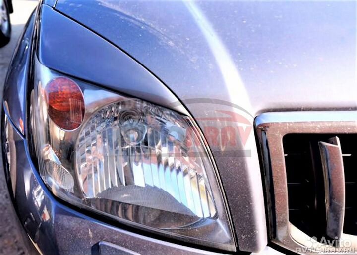 Реснички на фары для Land Cruiser Prado 120