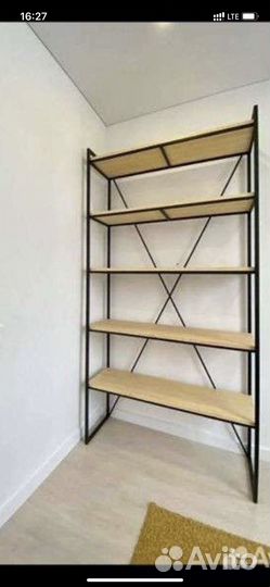 Стеллаж из металла полки из лдсп