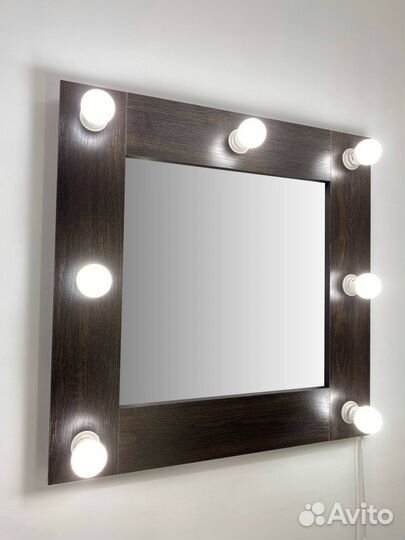 Зеркало для макияжа 60/60 цвет Венге