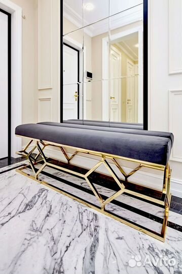 Консоли из натурального камня и стекла