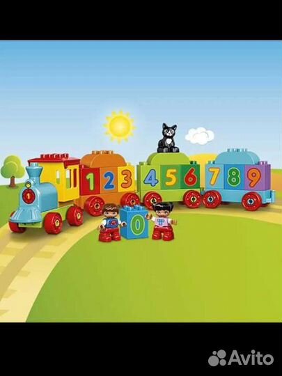 Lego Duplo Поезд 10847; Детский сад 10833;