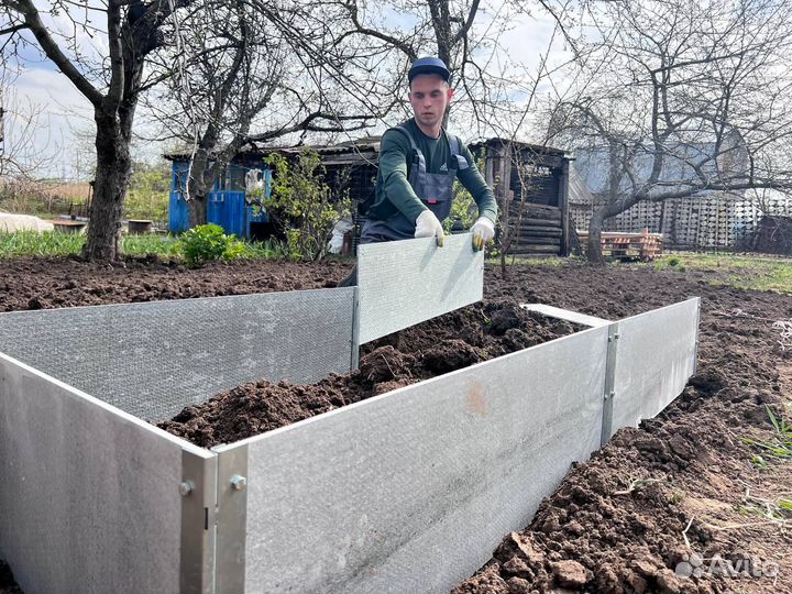 Полосы для грядок из шифера