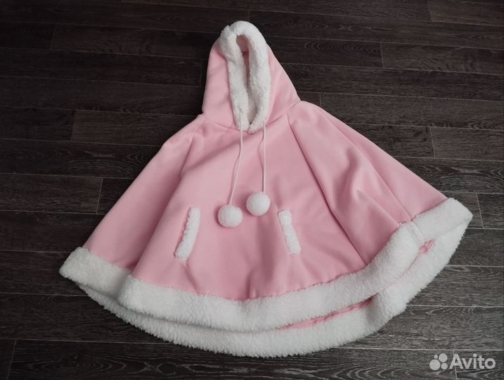 Розовая аниме накидка Лолита