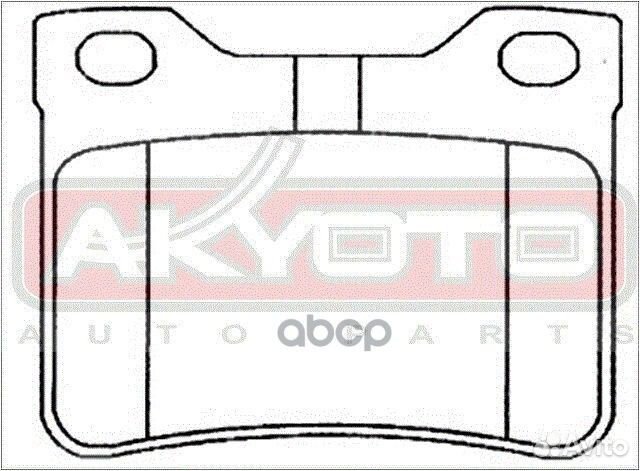 Колодки тормозные AKD1042 akyoto