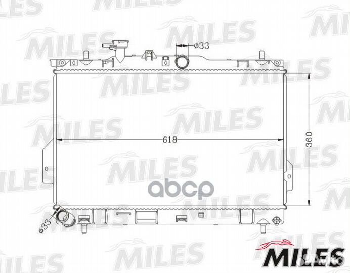 Радиатор (паяный) hyundai matrix 01- 1.6/1.8 MT