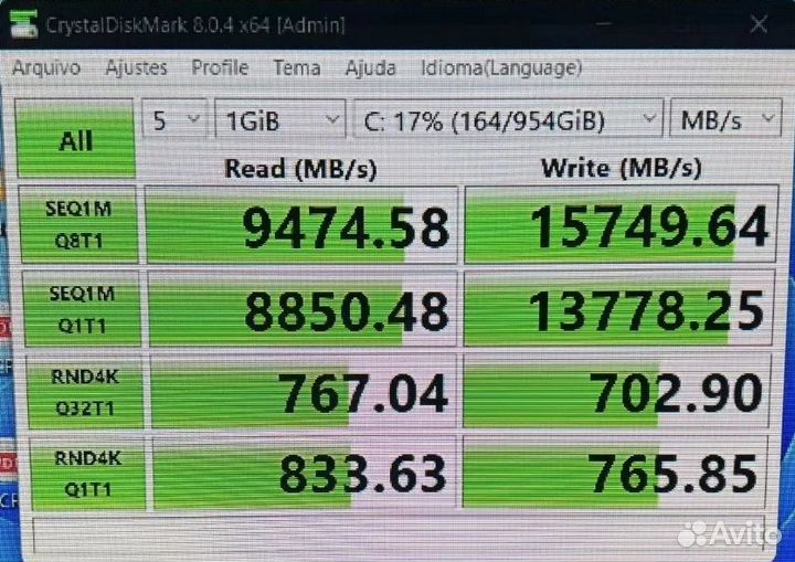 SSD M.2,2 TB nvme PCIe 4.0
