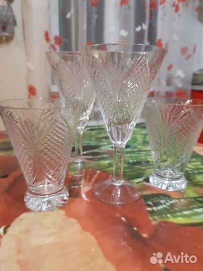 Хрусталь и Цветное стекло винтаж