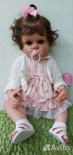 Кукла Реборн Мира, 55 см силикон