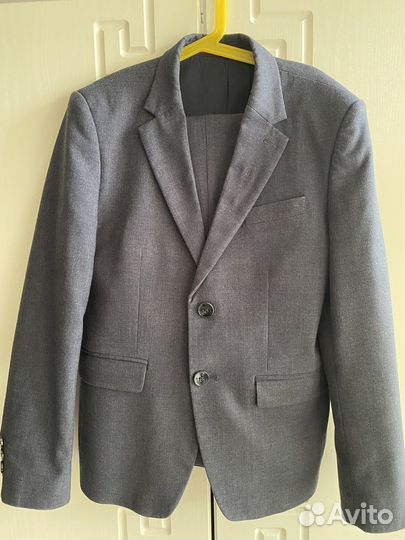 Школьный костюм для мальчика 140 146 серый