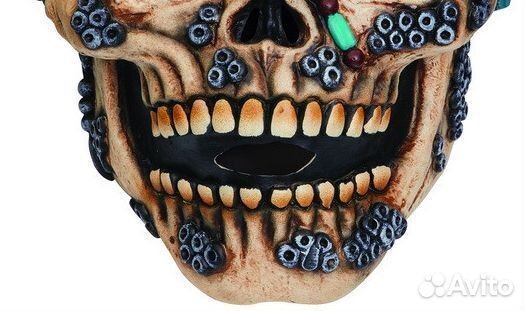 Маска Череп Пирата в раковинах карнавальная