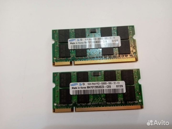 Оперативная память ddr2 для ноутбука 1 гб