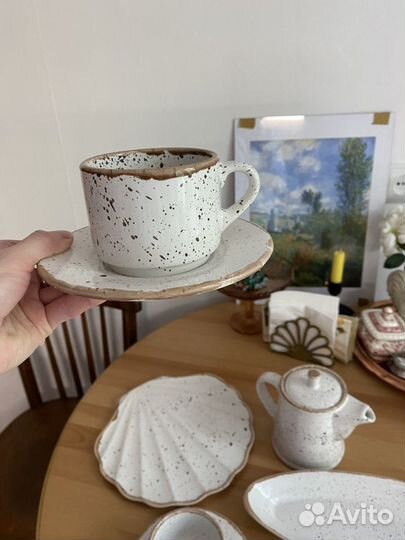 Фарфор, набор посуды, чайные пары, тарелки Hm home