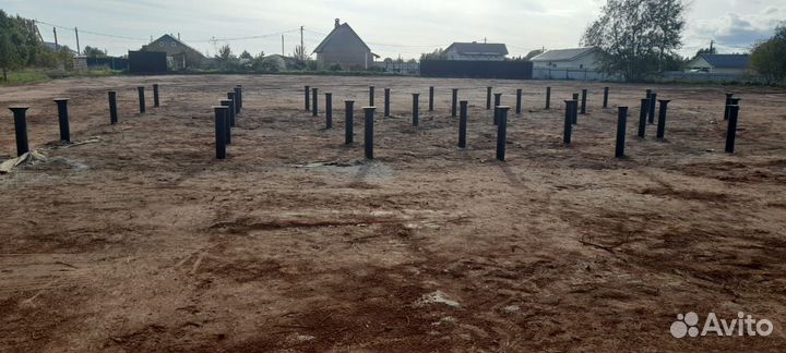 Монтаж винтовых свай