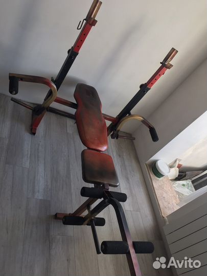 Спортивные тренажеры бу скамья со стойкой