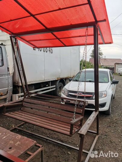 Садовые качели подвесные